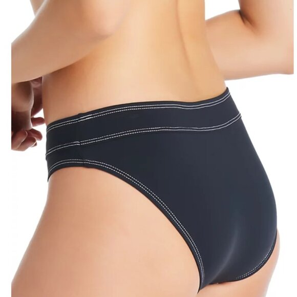 Bleu Stitched Buckle-Front Hipster Bikini Bottom - Size: 8 - NWOT - Picture 2 of 11